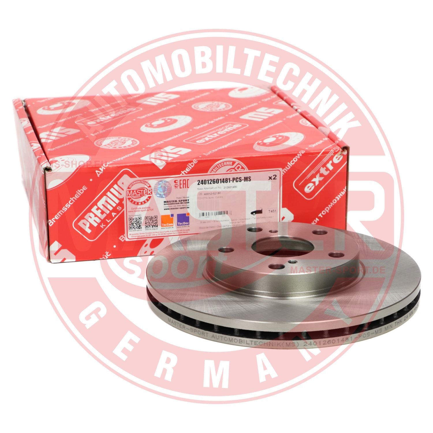 Disc frana MASTERSPORT GERMANY 24012601481-PCS-MS